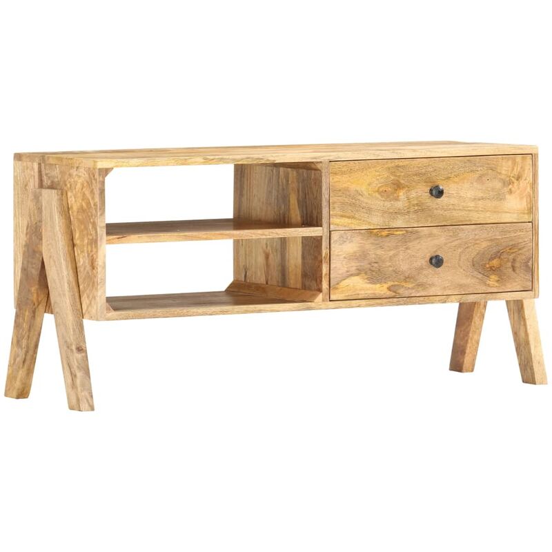 

Mueble para TV de madera maciza de mango 97x35x47 cm