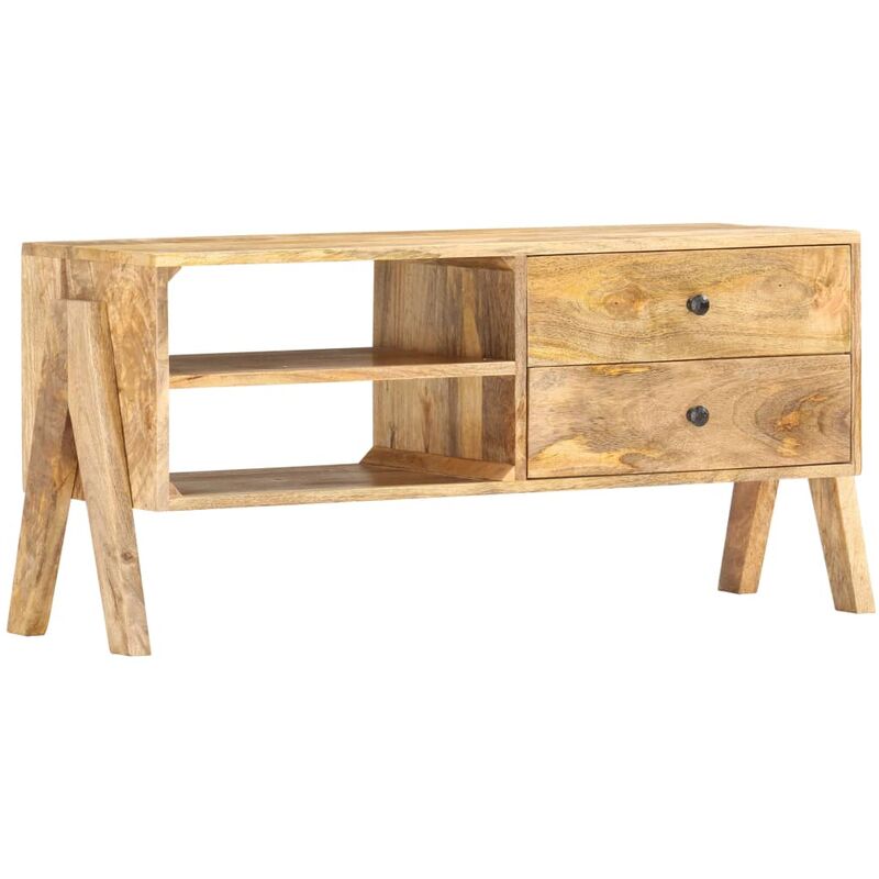 

Mueble para TV de madera maciza de mango 97x35x47 cm - Marrón
