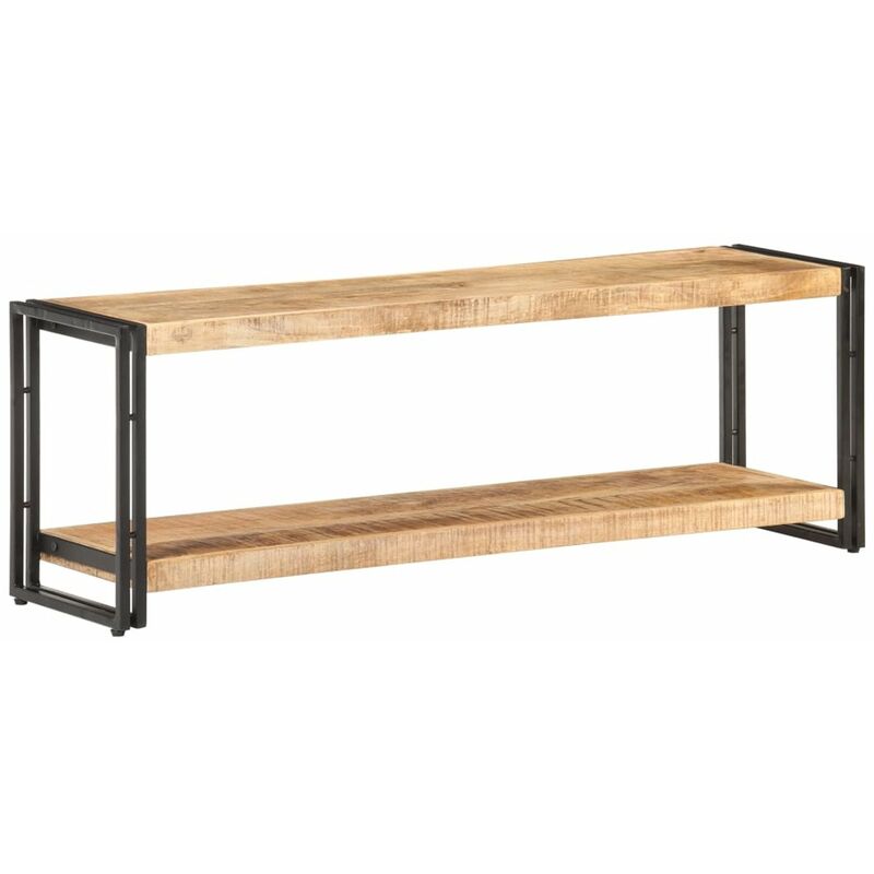 

Mueble para TV de madera maciza de mango rugosa 120x30x40 cm