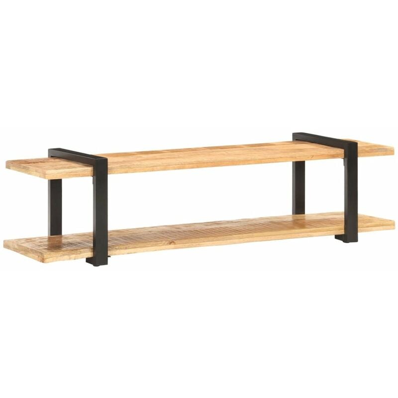 

Mueble para TV de madera maciza de mango rugosa 160x40x40 cm
