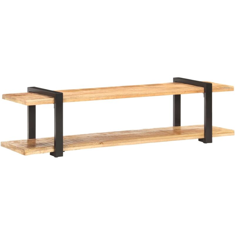 

Mueble para TV de madera maciza de mango rugosa 160x40x40 cm - Marrón - Vidaxl