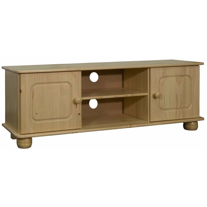

Mueble para TV de madera maciza de pino 115x29x40 cm
