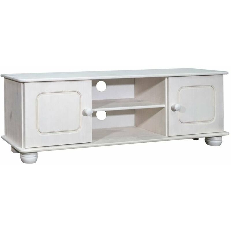 

Mueble para TV de madera maciza de pino 115x29x40 cm