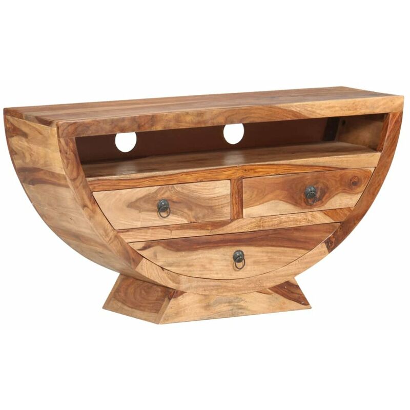 

Mueble para TV de madera maciza de sheesham 100x30x52 cm