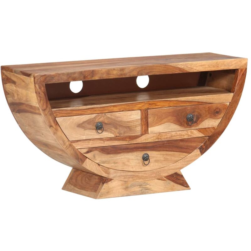 

Mueble para TV de madera maciza de sheesham 100x30x52 cm - Marrón
