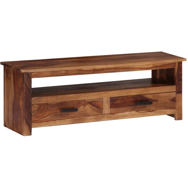 

Mueble para TV de madera maciza de sheesham 118x30x40 cm - Marrón