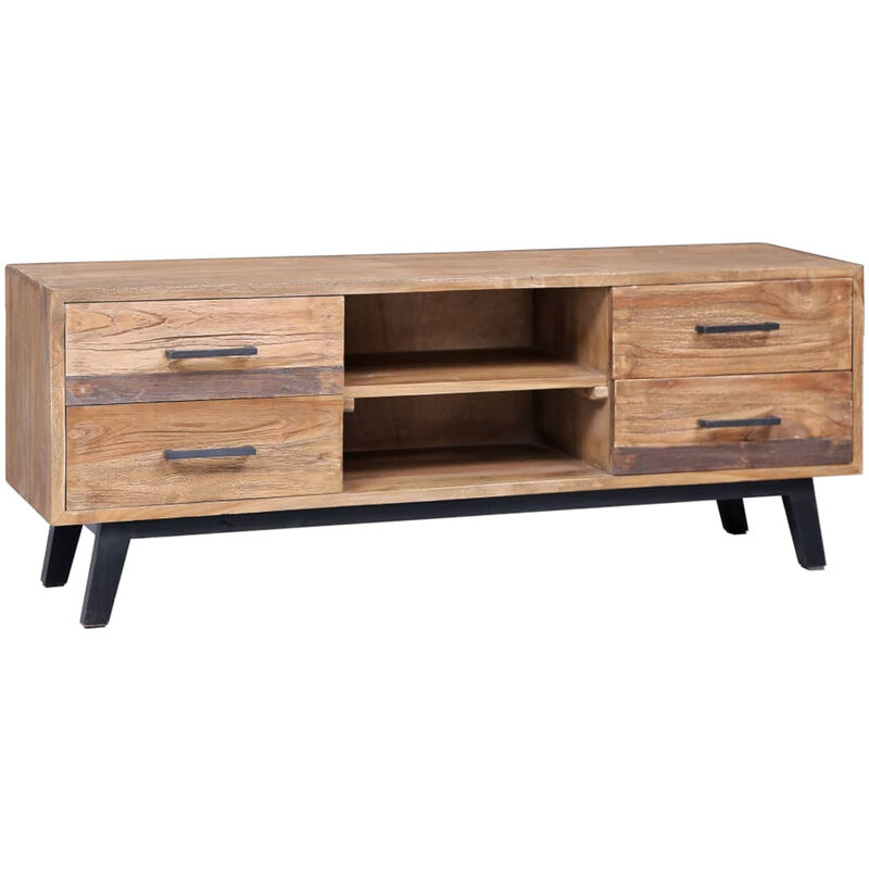 

Mueble para TV de madera maciza de teca 120x30x45 cm