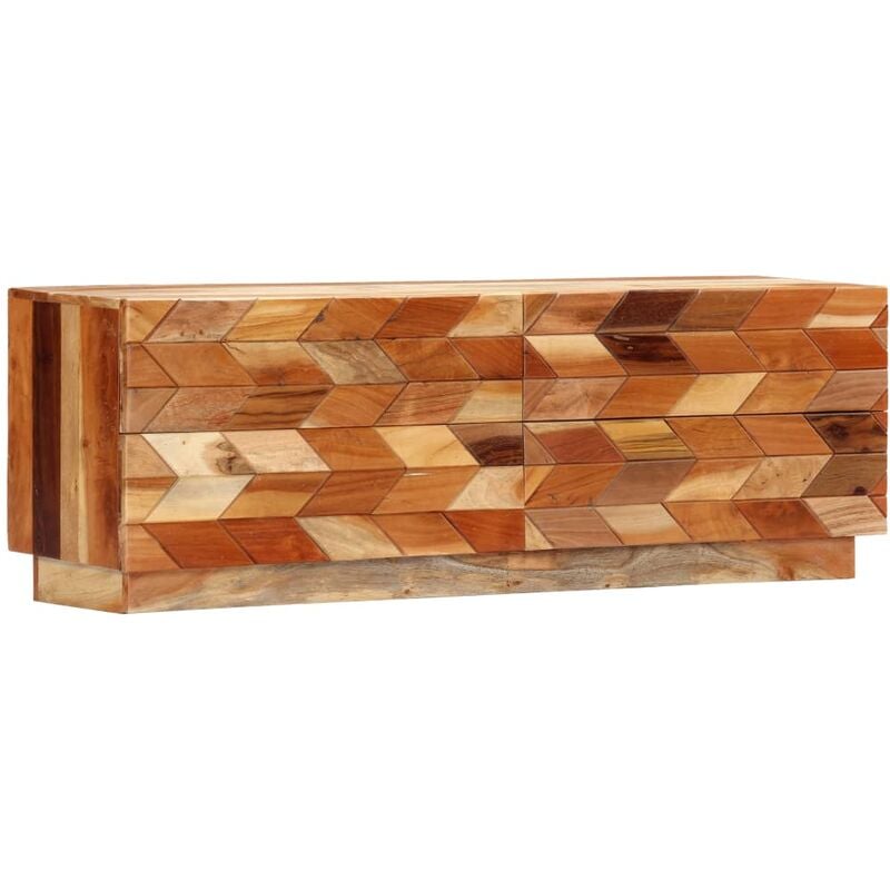 

Mueble para TV de madera maciza reciclada 120x30x40 cm