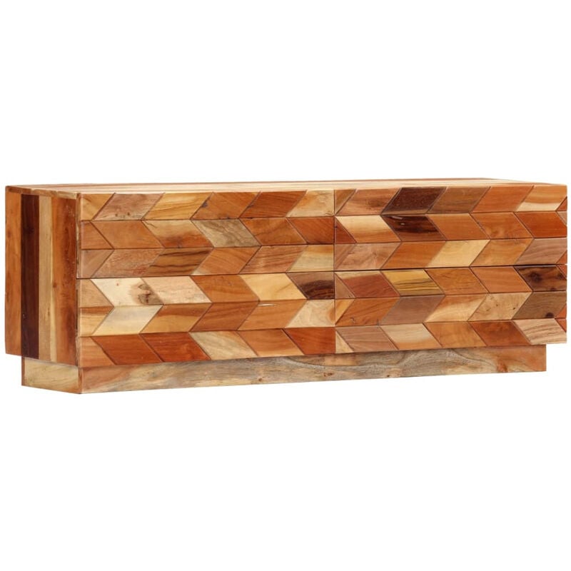 

Mueble para TV de madera maciza reciclada 120x30x40 cm