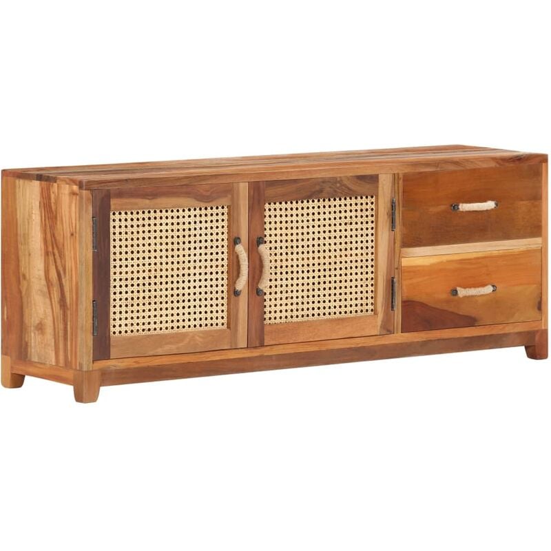

Mueble para TV de madera maciza reciclada 120x30x45 cm