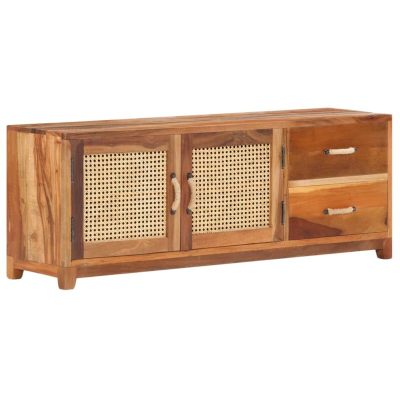

Mueble para TV de madera maciza reciclada 120x30x45 cm - Marrón - Vidaxl
