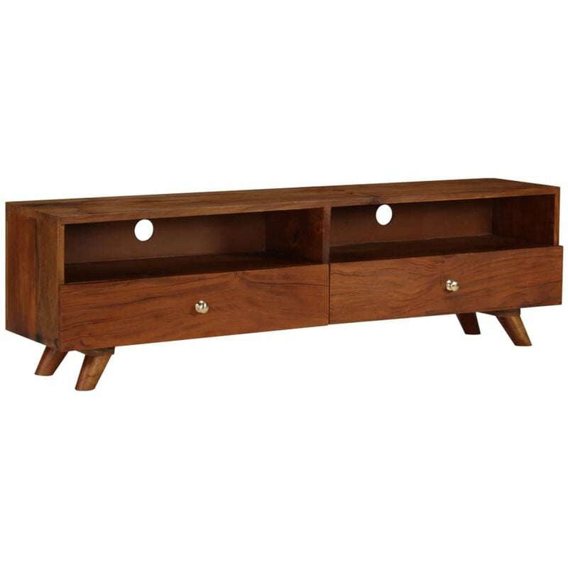 

Mueble para TV de madera maciza reciclada 140x30x40 cm