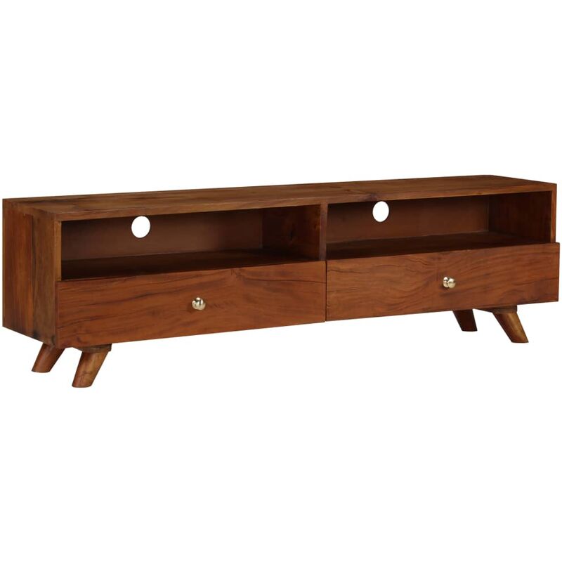 

Mueble para TV de madera maciza reciclada 140x30x40 cm