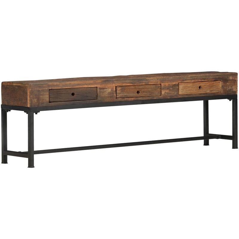 

Mueble para TV de madera maciza reciclada 150x30x46 cm