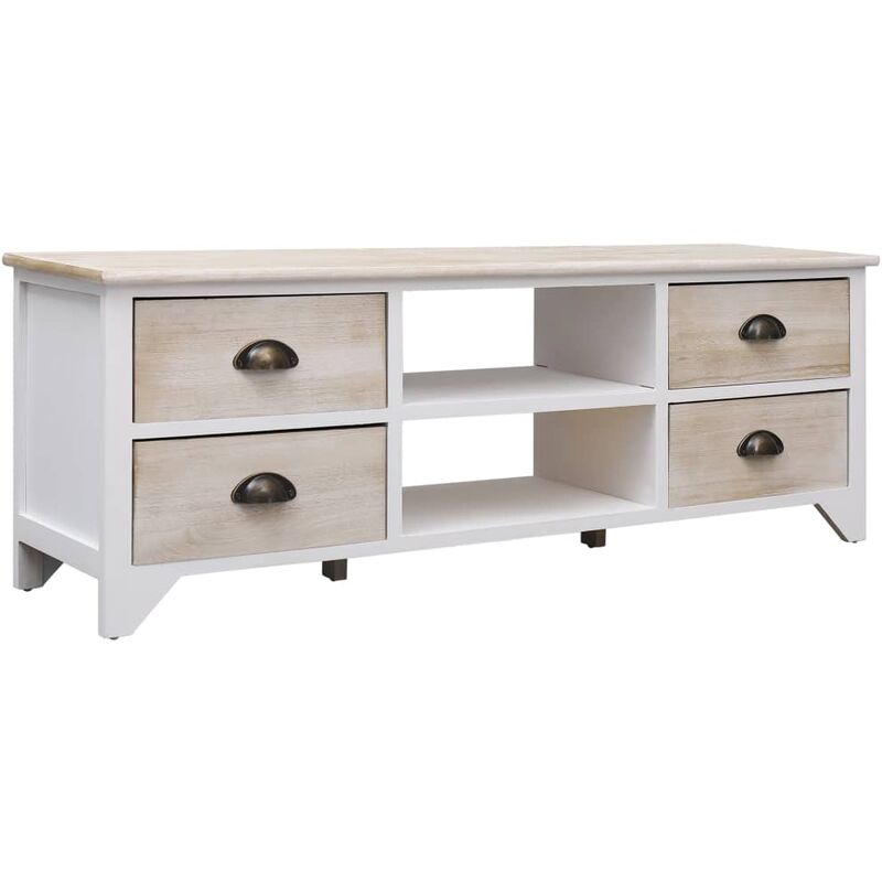 

BHD - Mueble para TV de madera natural 115x30x40 cm