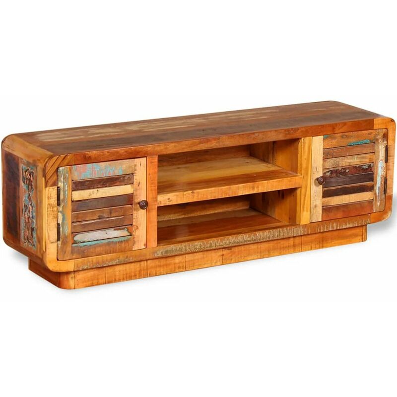 

Mueble para TV de madera reciclada 120x30x40 cm