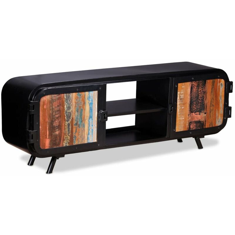 

Mueble para TV de madera reciclada 120x30x45 cm