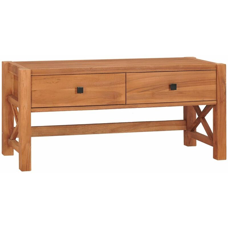 

Mueble para TV de madera reciclada de teca 100x40x45 cm