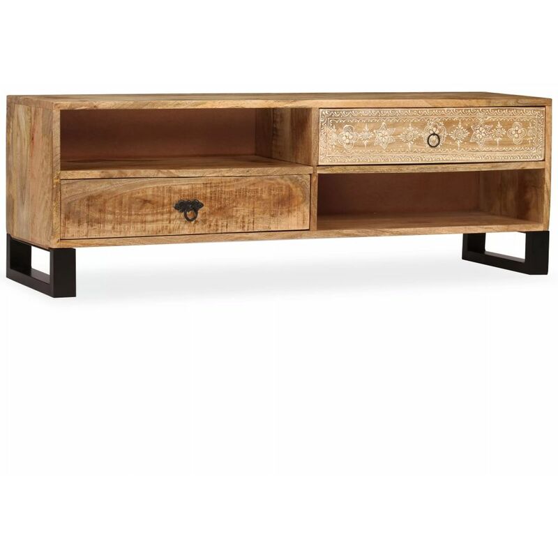 

Mueble para TV de mandera maciza de mango 120x30x40 cm