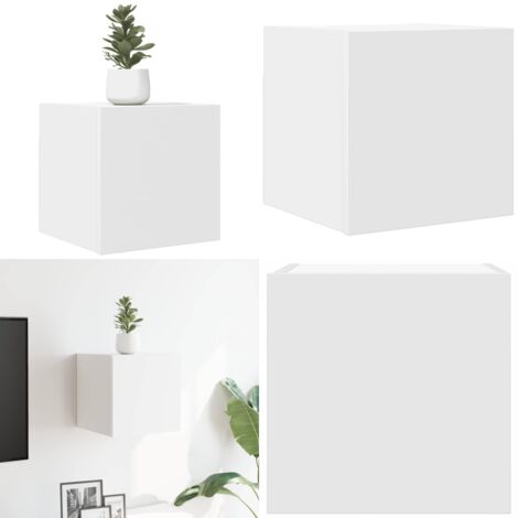 Mueble para TV de pared blanco 30,5x30x30 cm - Mueble de pared - Soporte de TV