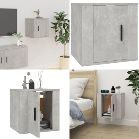 Mueble para TV de pared gris hormigón 40x34,5x40 cm - Mueble de pared - Mueble de TV gris hormigón