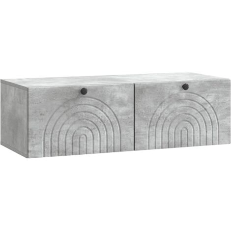 Mueble para TV de pared Gris Hormigón 99 x 41 x 30 cm
