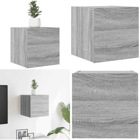 Mueble para TV de pared gris Sonoma 30,5x30x30 cm - Mueble de pared - Mueble de TV colgante