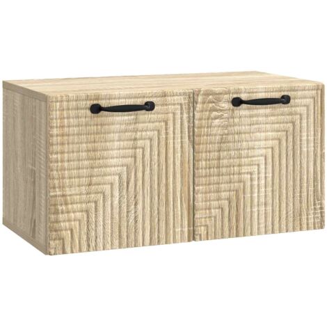 Mueble para TV de pared Roble 59,5 x 31 x 30 cm