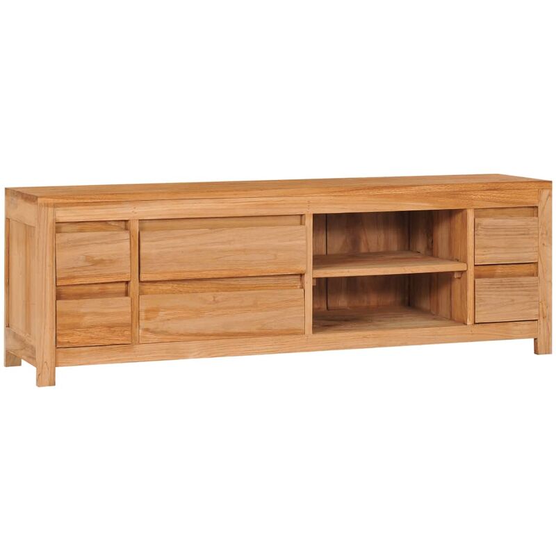 

Mueble para TV de teca maciza 120x30x40 cm