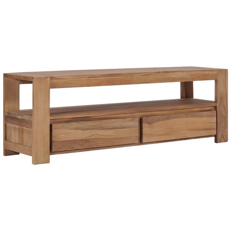 

Mueble para TV de teca maciza 120x30x40 cm - Marrón - Vidaxl