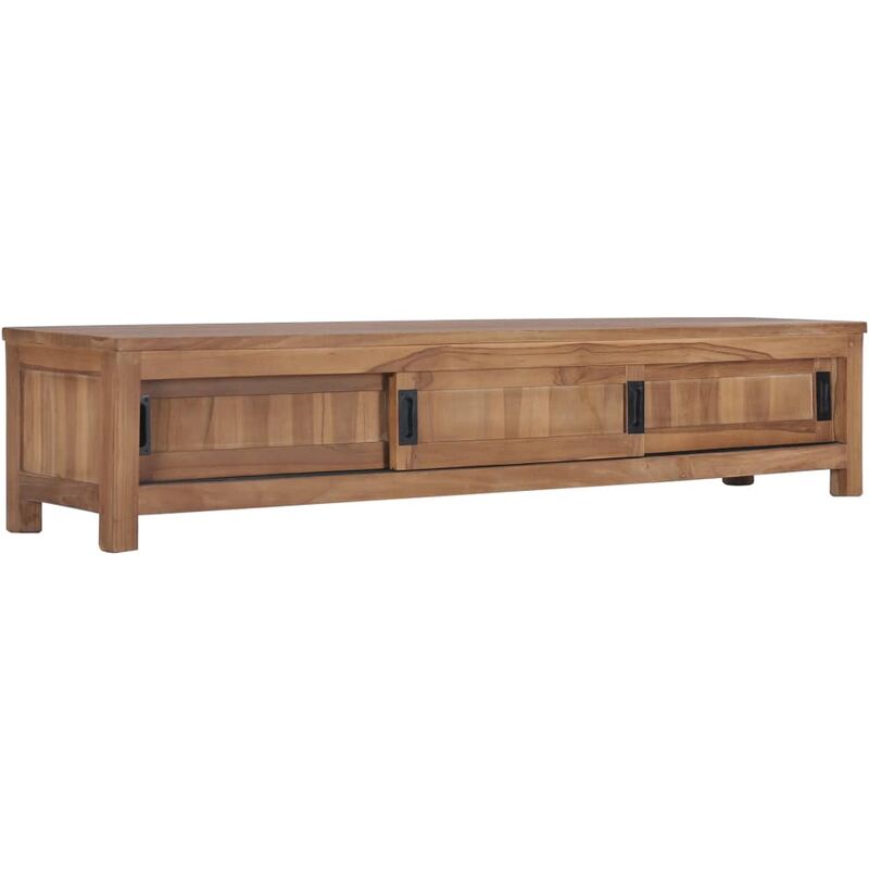 

Mueble para TV de teca maciza 150x30x30 cm - Marrón