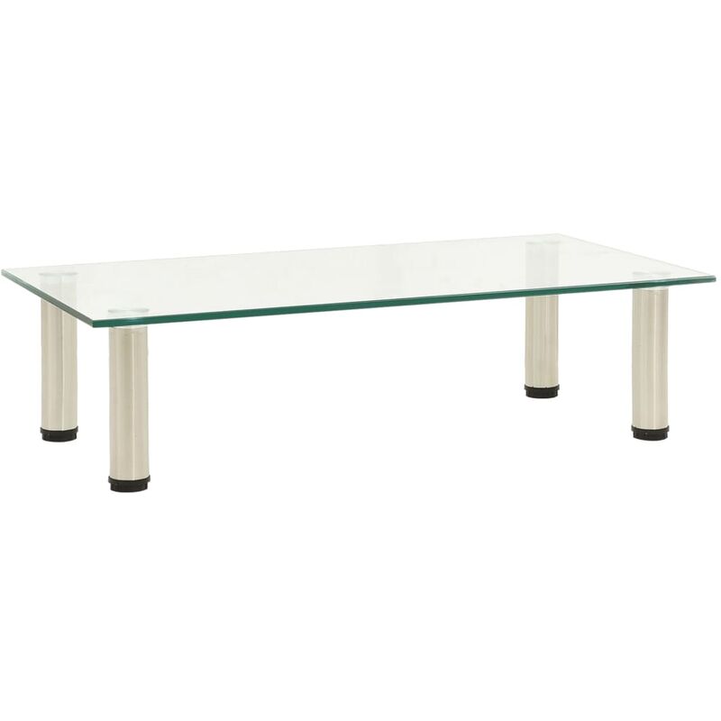 

Mueble para TV de Vidrio Templado Transparente 60x35x17 cm - Transparente - Vidaxl