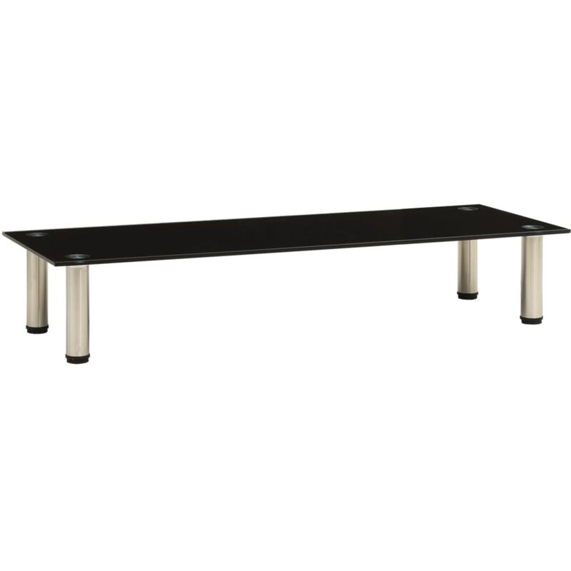 

Mueble para TV de Vidrio Templado Negro 100x35x17 cm - Negro - Vidaxl