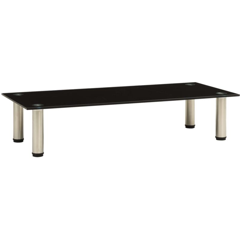 

Mueble para TV de Vidrio Templado Negro 80x35x17 cm - Negro - Vidaxl