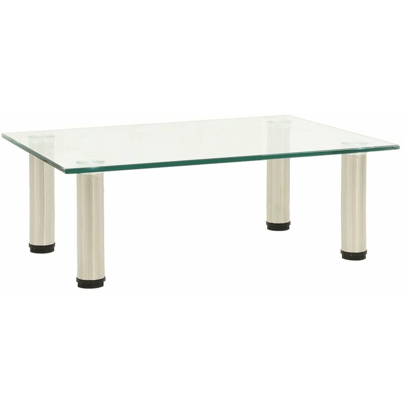 

Mueble para TV de vidrio templado transparente 40x35x17 cm