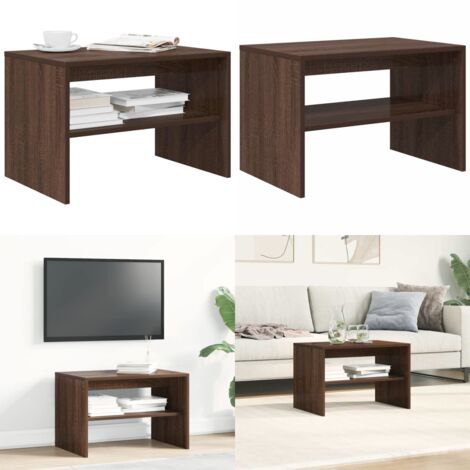 Mueble para TV madera contrachapada marrón roble 60x40x40 cm - Mesa de café - Madera contrachapada