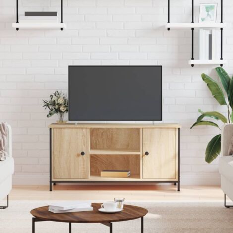 Mueble para TV madera contrachapada roble  100x40x50 cm