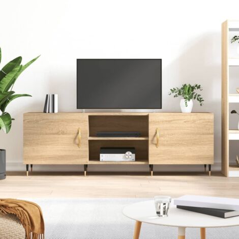 Mueble para TV madera de ingeniería roble  150x30x50 cm