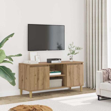 Mueble para TV madera de ingeniería roble artisan 102x35x50 cm