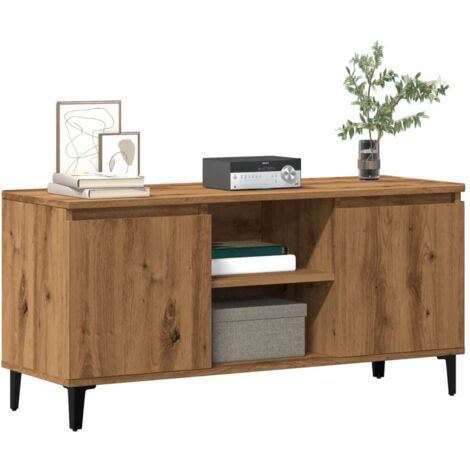 Mueble para TV madera de ingeniería roble artisan 102x35x50 cm vidaXL