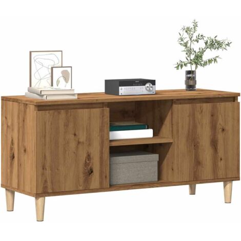 Mueble para TV madera de ingeniería roble artisan 102x35x50 cm vidaXL
