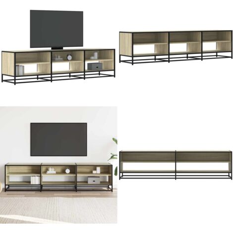 Mueble para TV madera de ingeniería roble Sonoma 180x40x46 cm - Madera de ingeniería - Mueble para sala