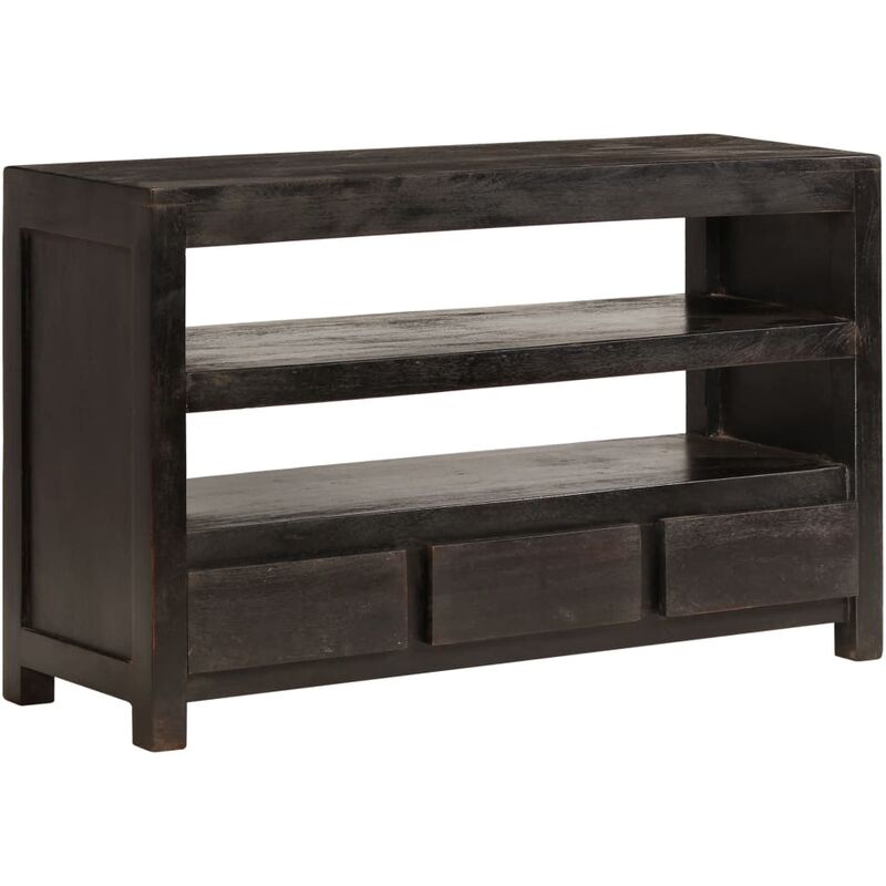 

Mueble para TV madera maciza acacia marron oscuro 90x30x55 cm