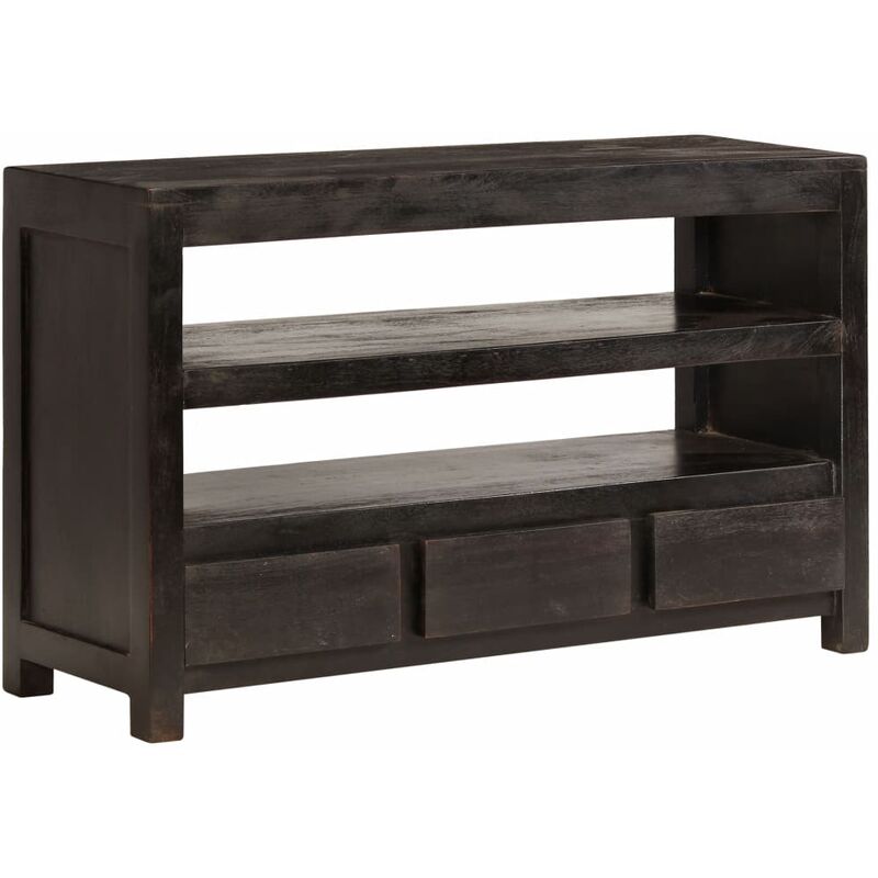 

Mueble para TV madera maciza acacia marrón oscuro 90x30x55 cm