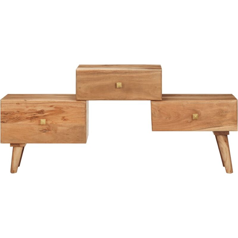 

Mueble para TV madera maciza de acacia 108x30x49 cm