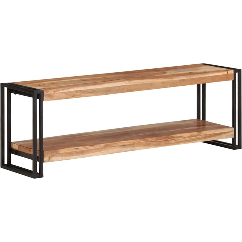 

vidaXL Mueble para TV madera maciza de acacia 120x30x40 cm - Marrón