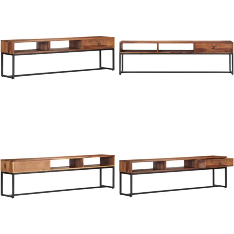 Mueble para TV madera maciza de acacia 160x30x45 cm - Madera maciza - Acacia