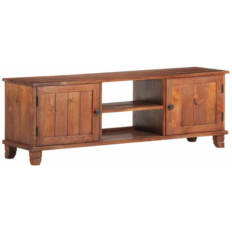 

Mueble para TV madera maciza de acacia marron miel 120x30x41 cm