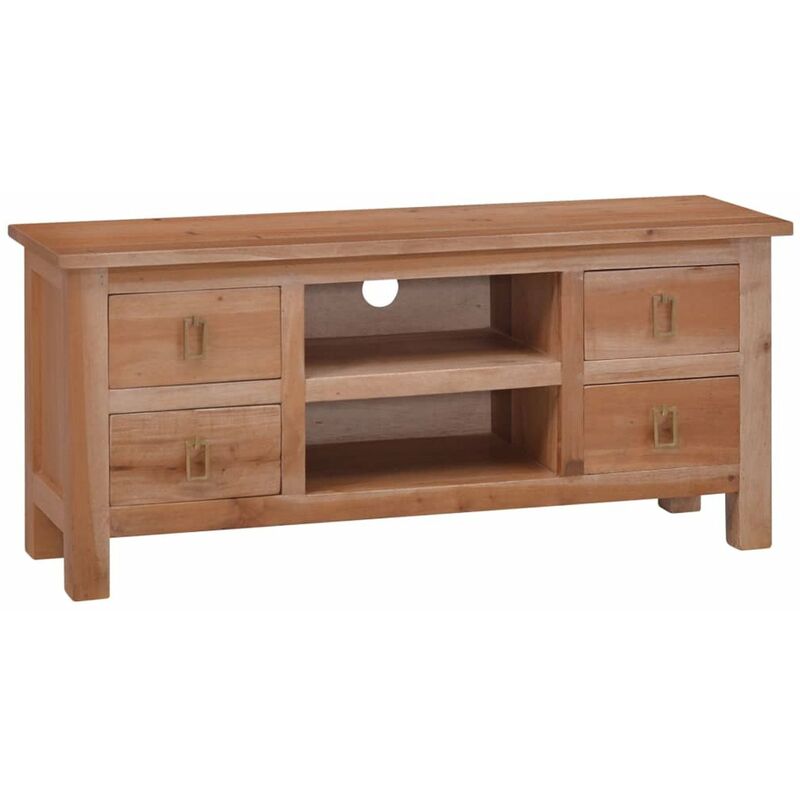

Mueble para TV madera maciza de caoba 100x30x45 cm