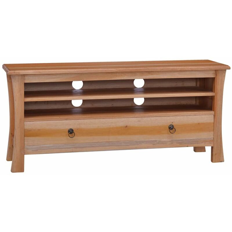 

Mueble para TV madera maciza de caoba 100x30x45 cm
